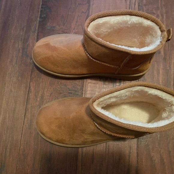 Mini Boots  *Dark Khaki* Women's Size 40 - Picture 3 of 6